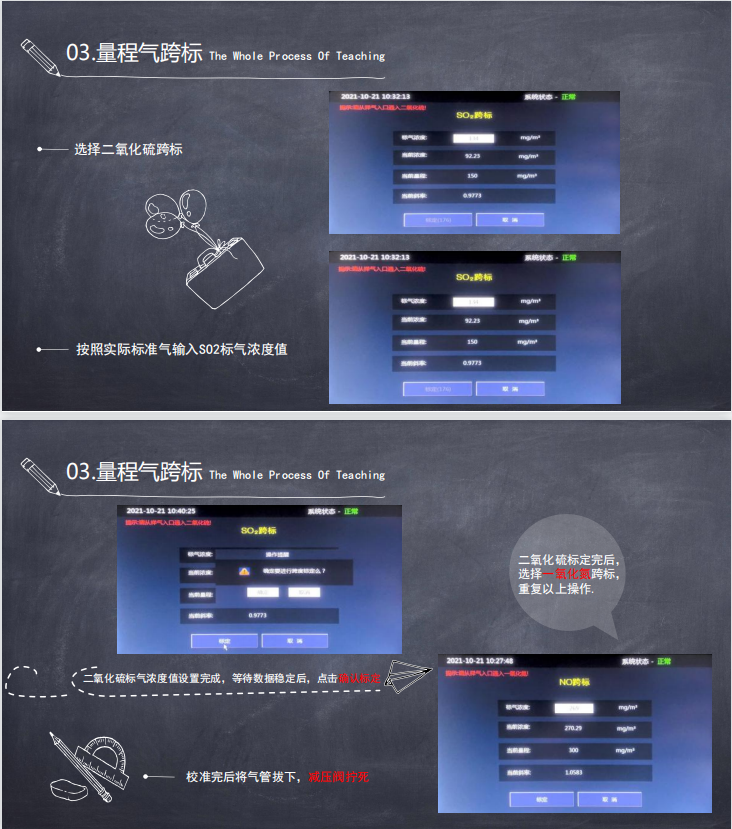 SUV-100校準步驟（觸屏